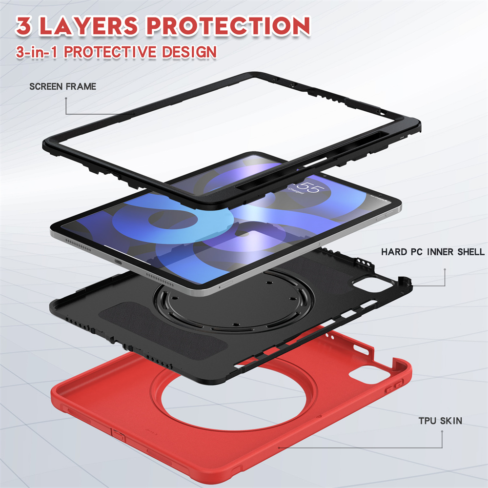 Tablet Accessories TPU Bumper Case For iPad air 5/4 Pro 11 Smart Hybrid Case With Handle