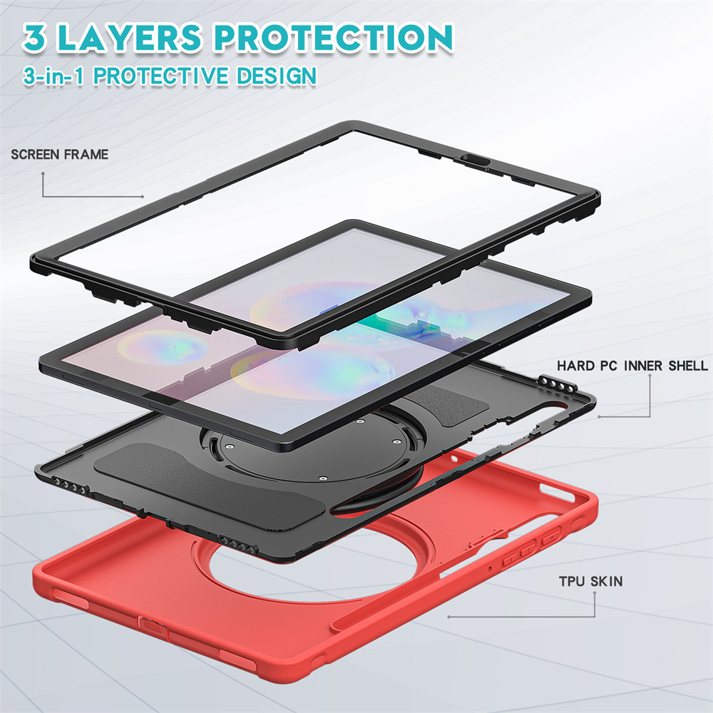 TPU Tablet Back Cover Case For Samsung Galaxy Tab S6 2019 T860 T865 10.5 inch Protective Case With s pen Holder Slot