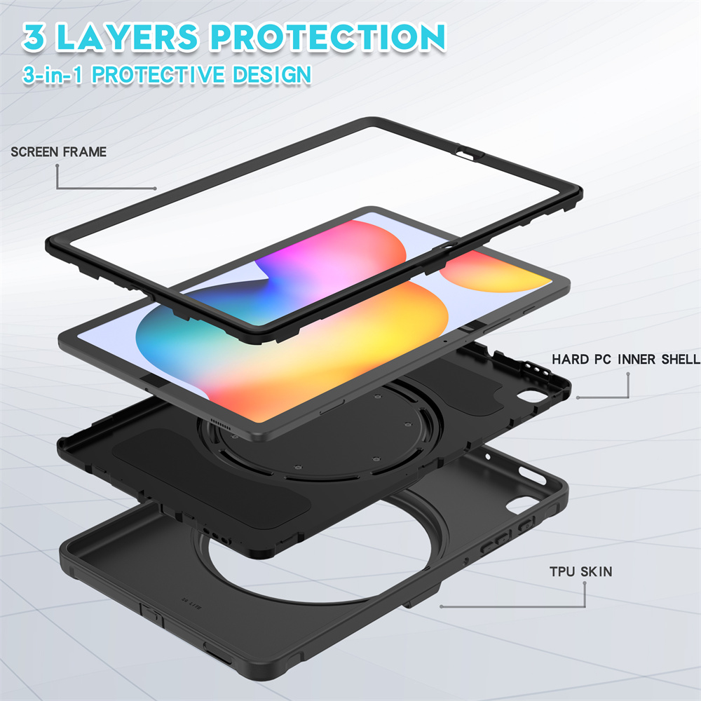 Detachable TPU Tablet Protective Case For Samsung Galaxy Tab S6 Lite 2020 2022 P610 P619 10.4 inch Back Cover Case