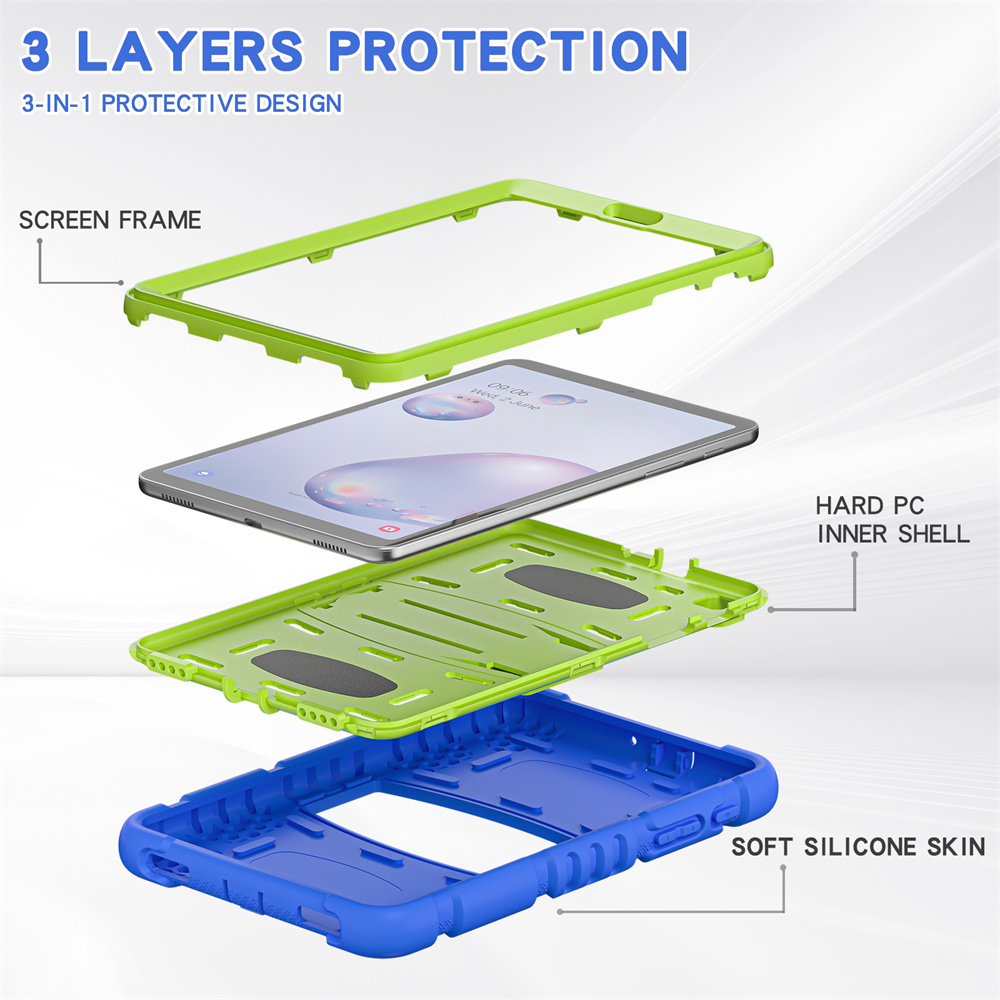 Rugged Heavy Duty Silicone Tablet Cover Case For Samsung Galaxy Tab A 8.4 inch Case For Kids