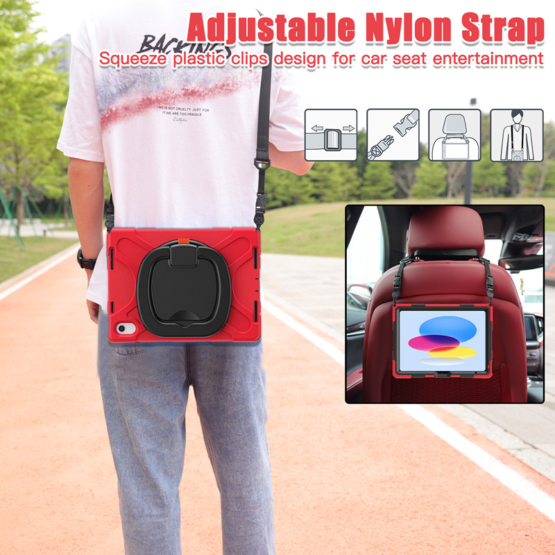 Silicone PC Tablet Covers Case For iPad 10.9 10th Generation Shockproof Anti-drop Case