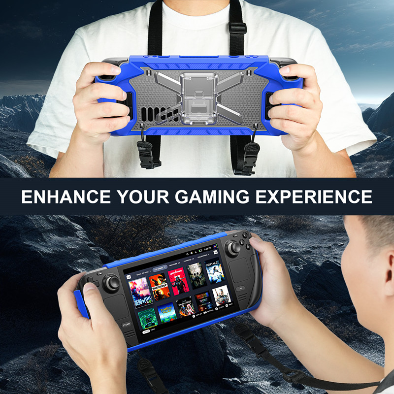 Video Handheld Game Player Cases Carrying Case For Valve Steam Deck 2021 2022 Case Cover With Shoulder Strap