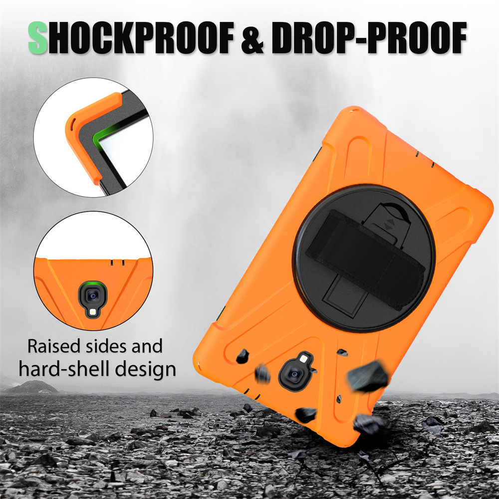 Silicone Hybrid Tablet Cover Rotary Case For Samsung Galaxy Tab A 10.5 2018 Back Cover Cases