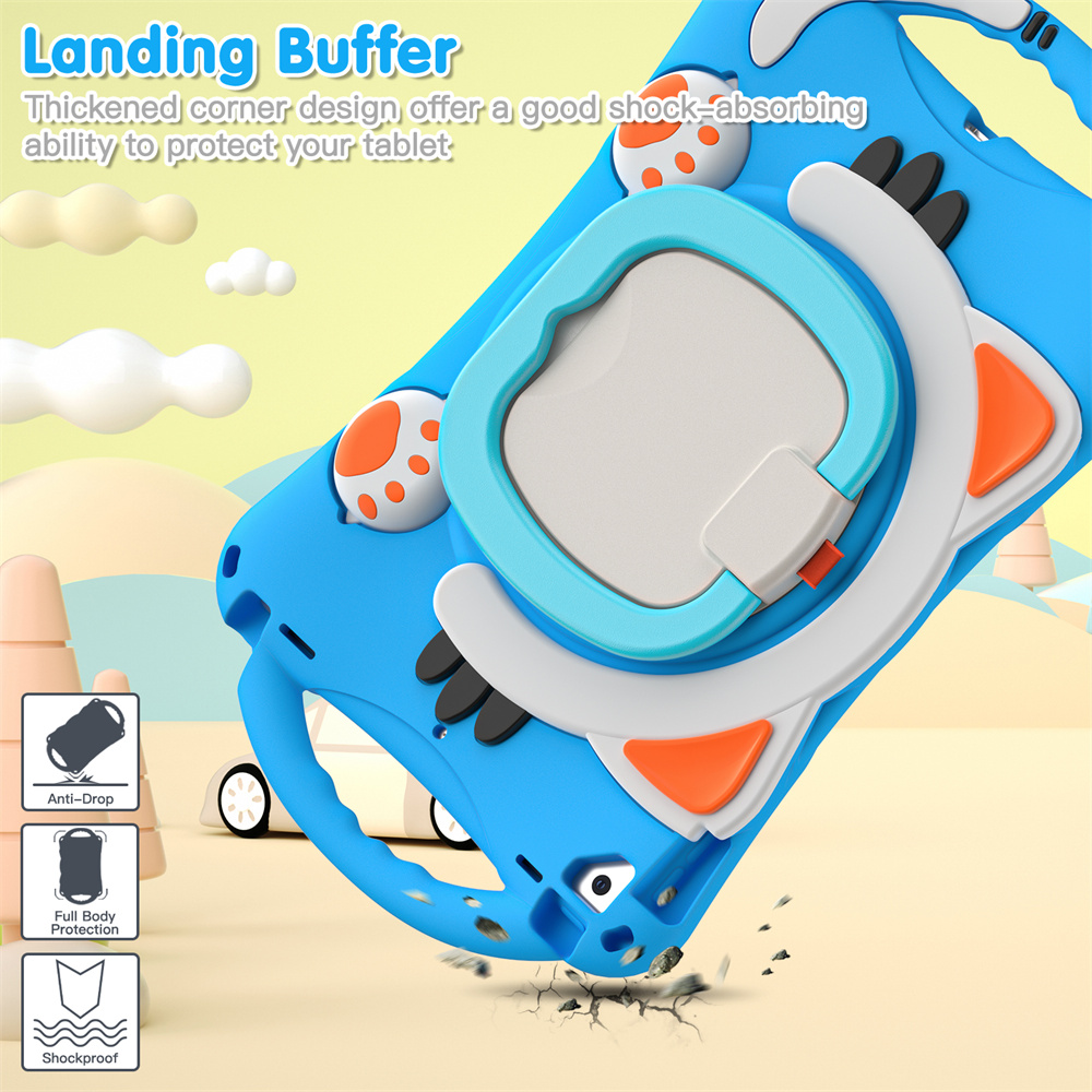 Heavy Duty Tablet Ring Case For iPad 9th 7th 8th 10.5 inch Pro 10.5 Cover Protector With Pencil Holder