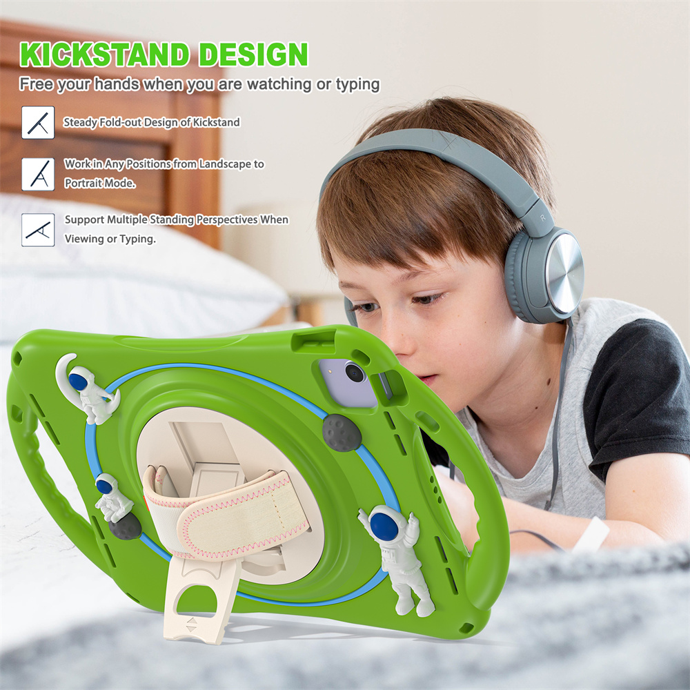 Cute Cartoon Silicon Kids Tablet Cover Case For iPad 10th Generation 2022 10.9 inch Case With Handle