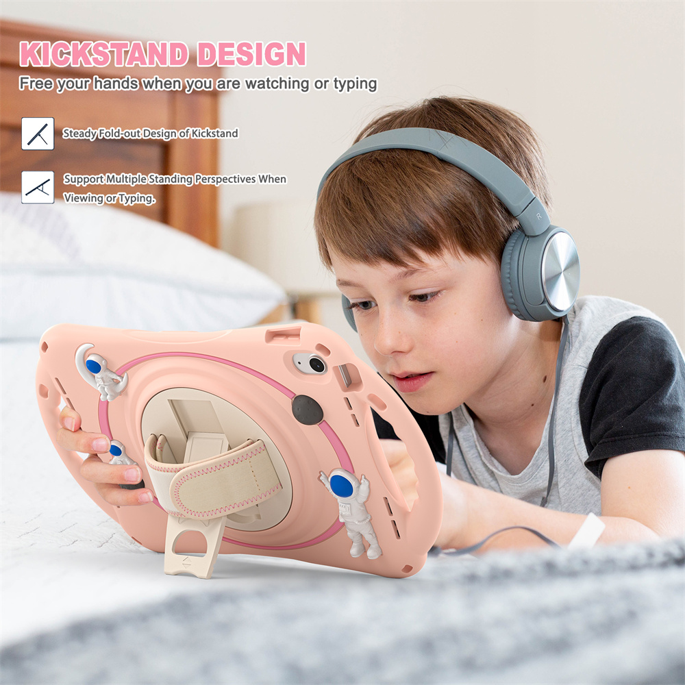 Cute Design Soft Silicone Kids Tablet Cover Case For iPad 10.2 9th 8th 7th Generation Case With Handle