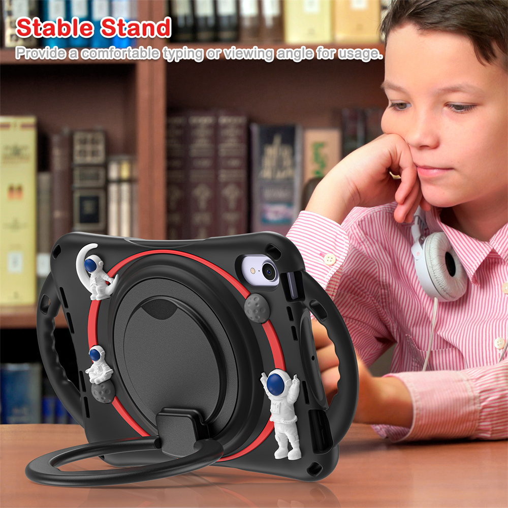 Shockproof Soft Silicone Kids Tablet Case Cover For iPad mini 6 Generation 8.3 inch Case With Pencil Holder