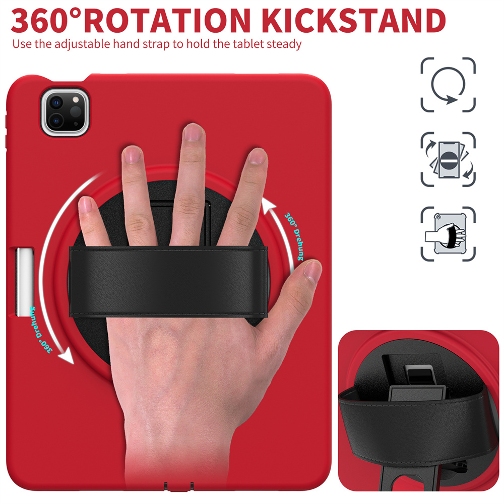 Tablet Cover Rugged Case For iPad Pro 11 12.9 Air 10.9 inch ios And Tablet PC Case With Hand Strap