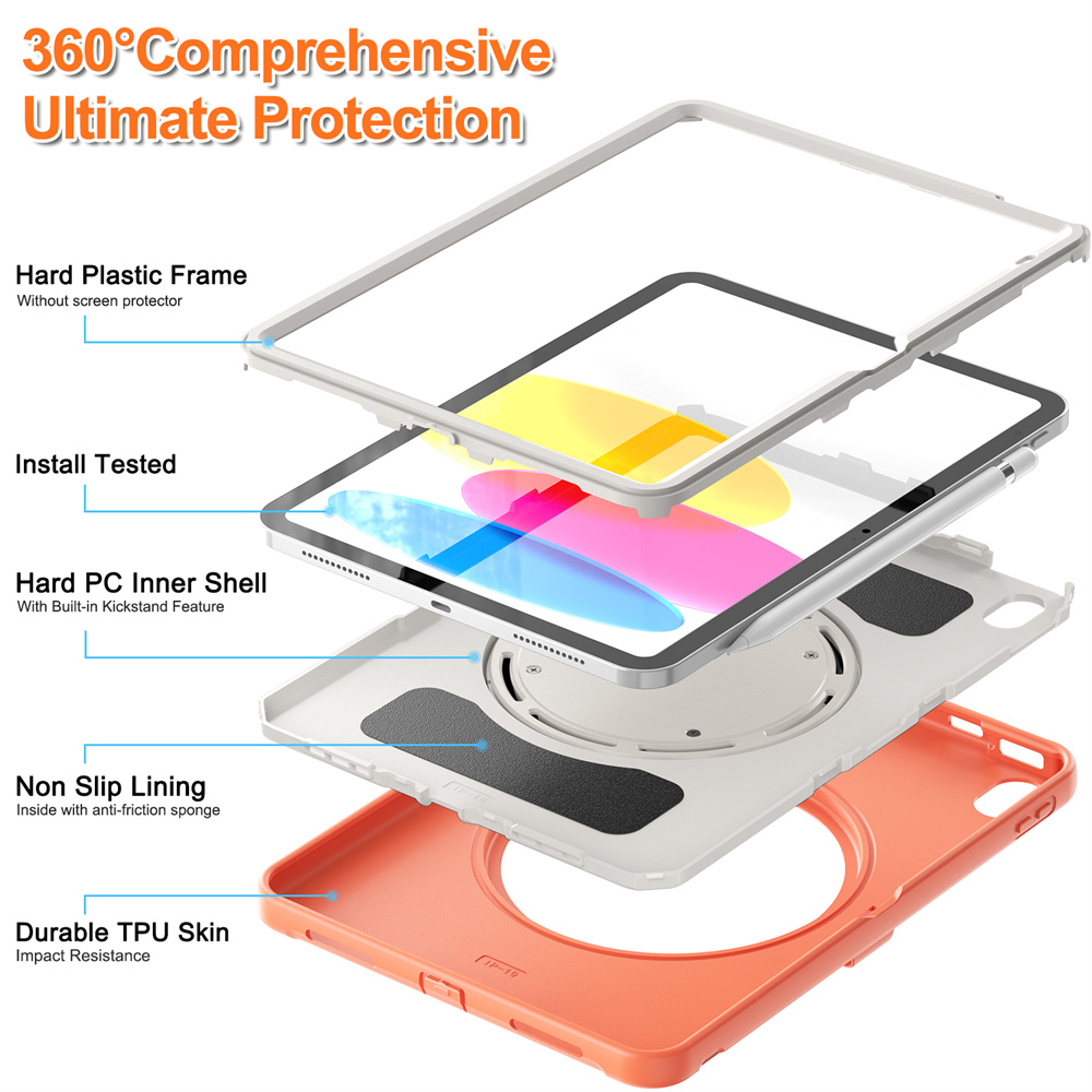 Soft Laptop Sleeve Case For Apple iPad Pro 12.9 2022 6th Generation 2021 5th Gen Case With Stand And Hand Strap