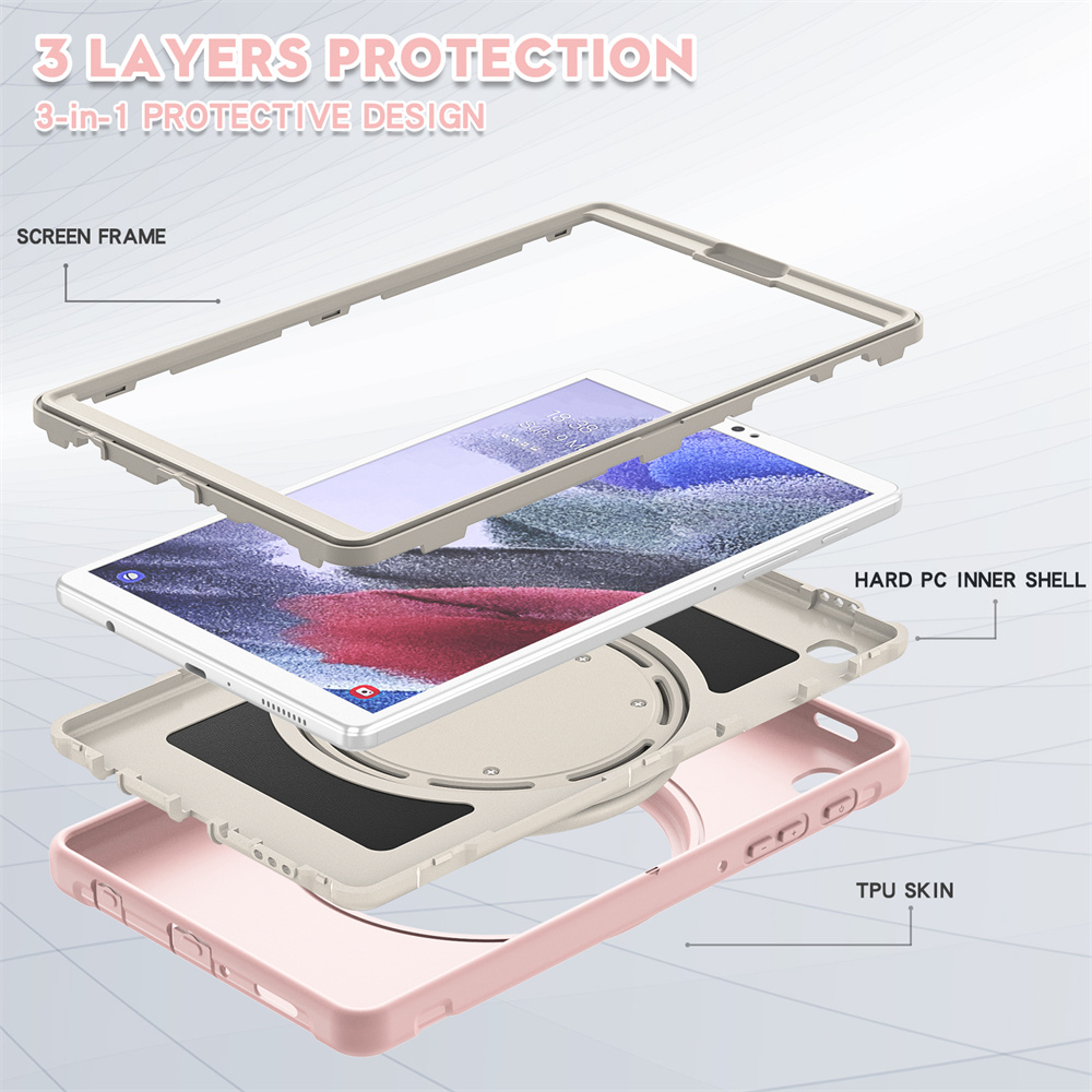 Universal TPU Tablet Back Cover Protective Case For Samsung Galaxy Tab A7 Lite T220 8.7 inch Case Cover