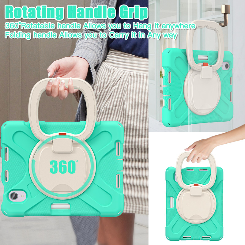 8.3" Handle Kickstand 3 in 1 Tablet Case Covers For iPad mini6 