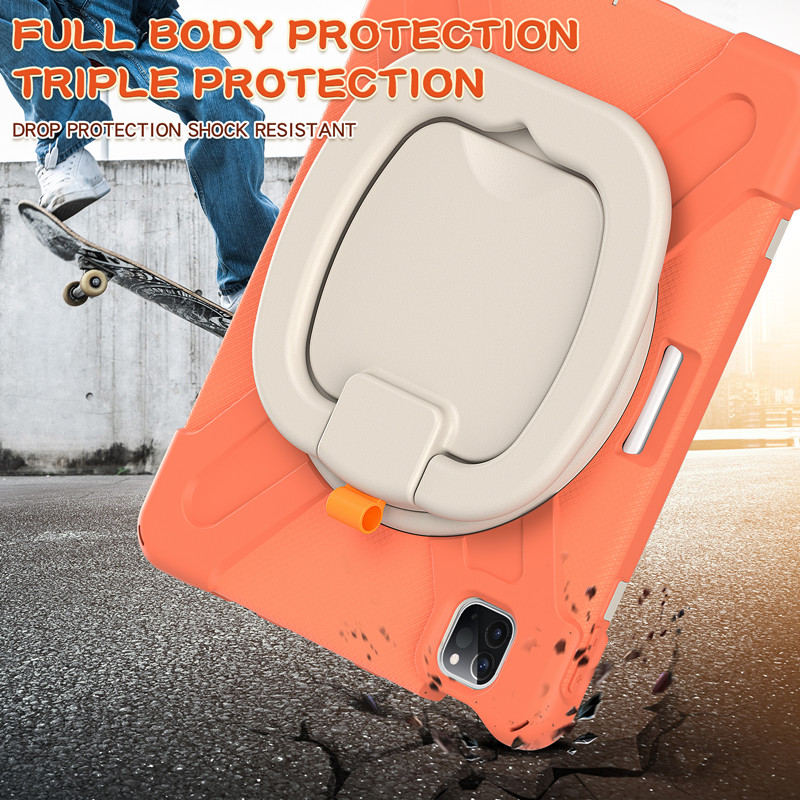 Shockproof tablet case with shoulder strap for ipad Pro 11 2018/2020/2021 kickstand