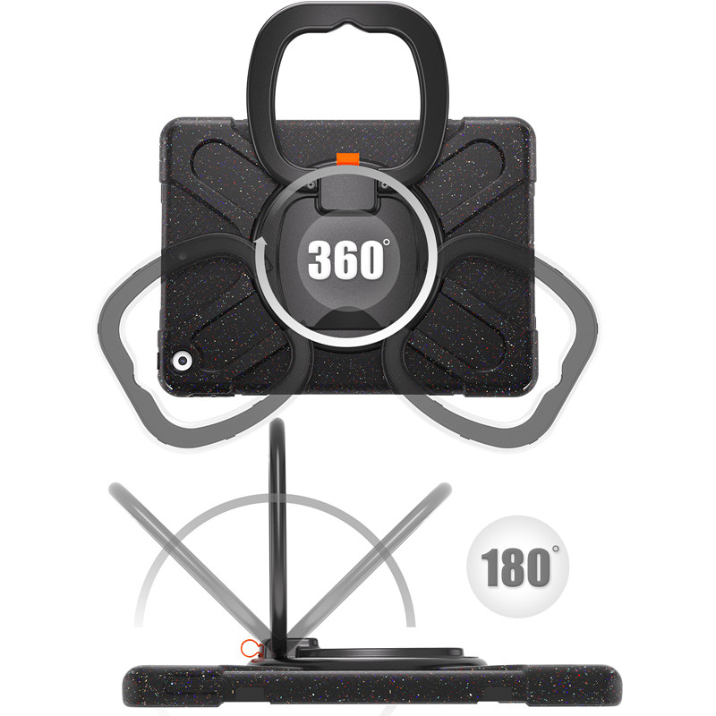 360 full body cover silicon tablet case For ipad 10.2 inch 2021 9th generation case cover with handle