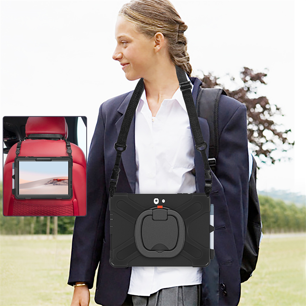 Silicone Shockproof Stand Back Cover Rugged Case For Microsoft Surface Go 2th/3th 10.5 inch Tablet Case