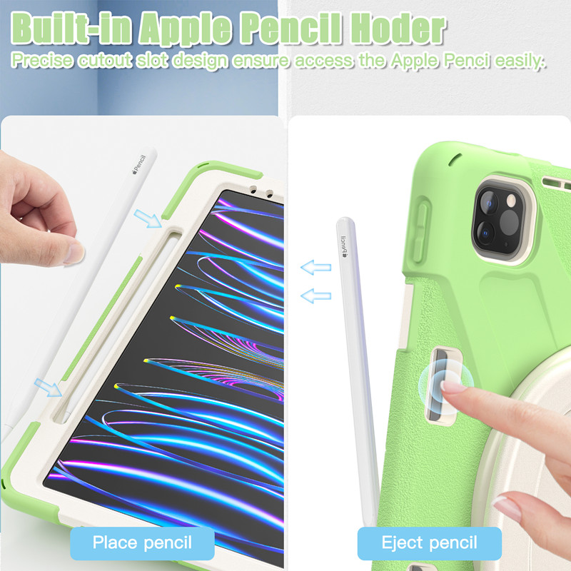 Heavy Duty Rugged Tablet Case Cover For Apple iPad pro 12.9 Case Cover With Pencil Holder And Stand