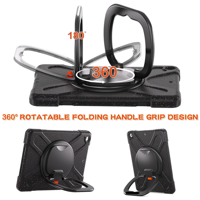 360 full body cover silicon tablet case For ipad 10.2 inch 2021 9th generation case cover with handle