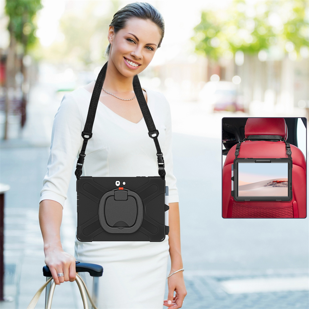 Silicone Shockproof Stand Back Cover Rugged Case For Microsoft Surface Go 2th/3th 10.5 inch Tablet Case