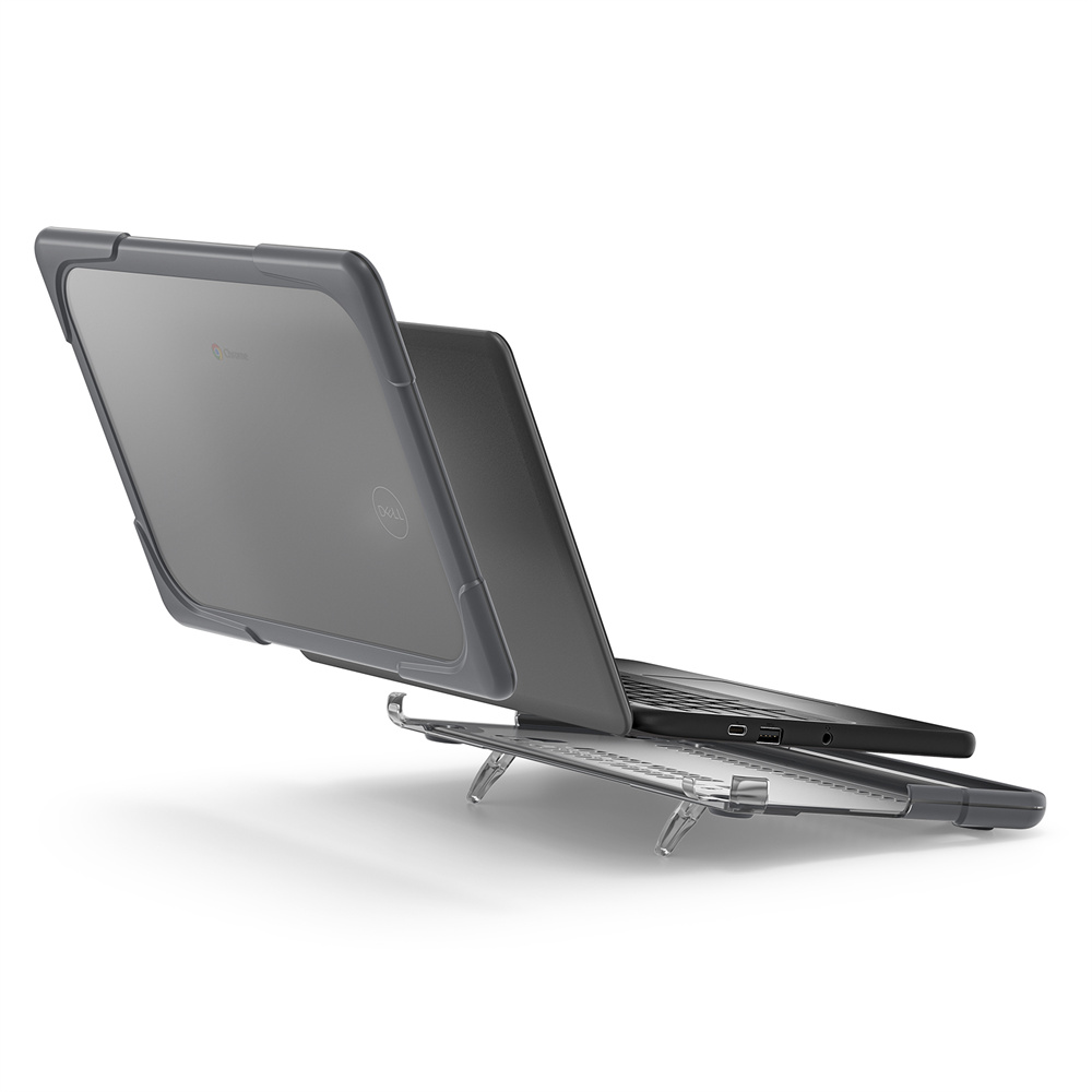 2 in 1 Top And Bottom Cover Laptop Case Hard Shell For Dell Chromebook 3100 Case With Kickstand