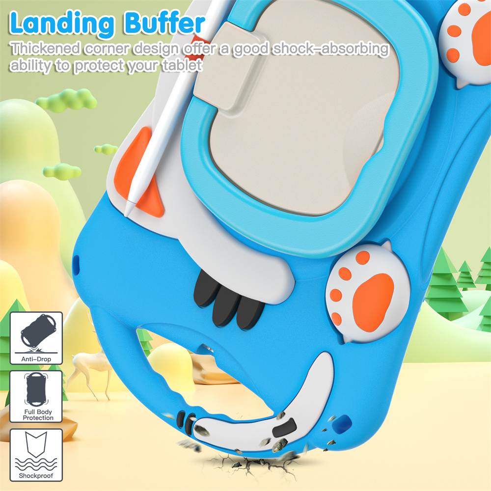 Heavy Duty Tablet Ring Case For iPad 9th 7th 8th 10.5 inch Pro 10.5 Cover Protector With Pencil Holder