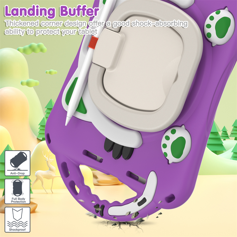 Soft Silicone Shockproof Pink Kids Tablet Accessories Case For iPad Mini 6 Rugged Case
