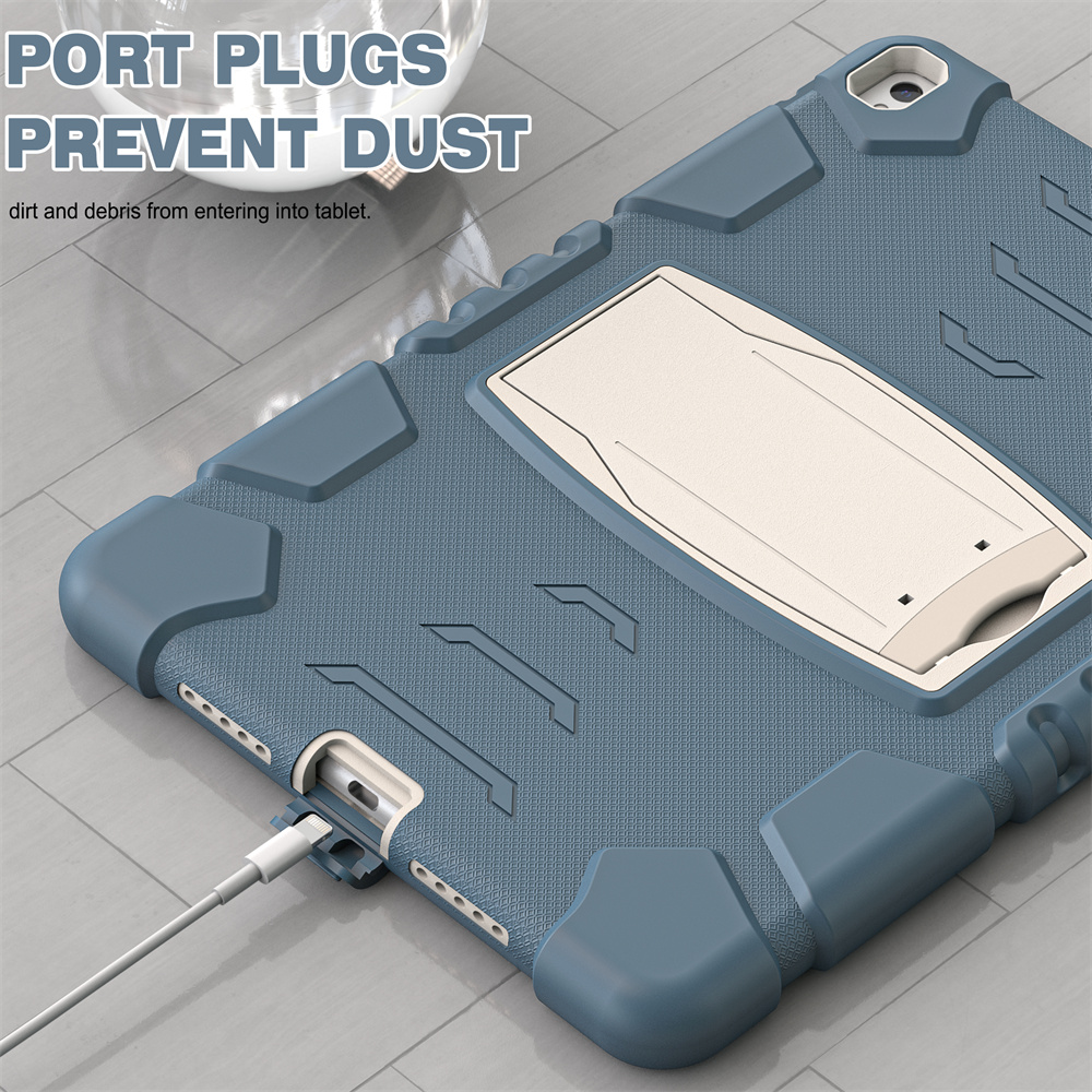 Shockproof Silicone Rugged Tablet Case For iPad air 3 Pro 10.5 inch Case Back Cover With Kickstand