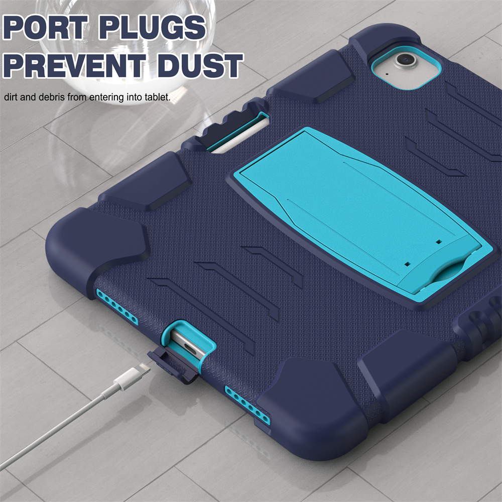 Silicone Protective Tablet Cover Case For iPad Air 5 Pro 11 2022 2021 2020 2018 10.9 inch Case With Stand