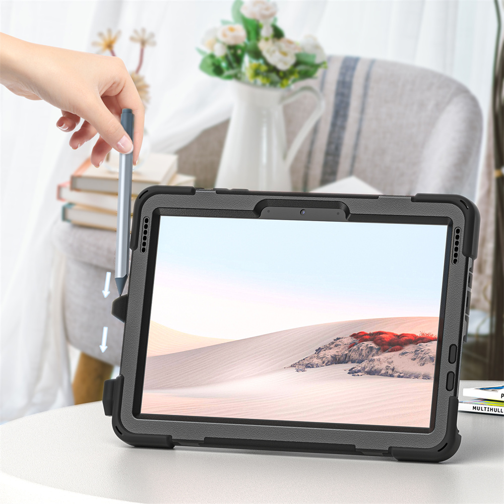 Silicone Shockproof Stand Back Cover Rugged Case For Microsoft Surface Go 2th/3th 10.5 inch Tablet Case