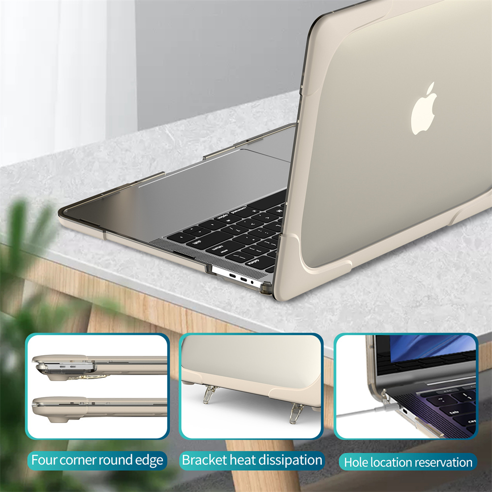 Luxury Laptop Hard Shell Cases Cover For Macbook Air 13 Black Case 