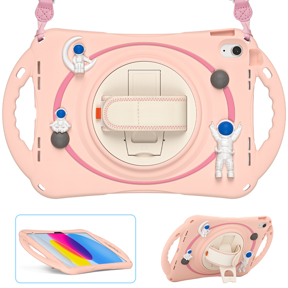Cute Design Soft Silicone Kids Tablet Cover Case For iPad 10.2 9th 8th 7th Generation Case With Handle