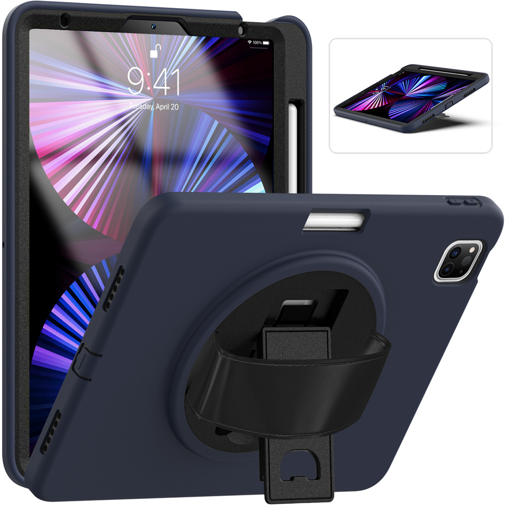 Tablet Cover Rugged Case For iPad Pro 11 12.9 Air 10.9 inch ios And Tablet PC Case With Hand Strap