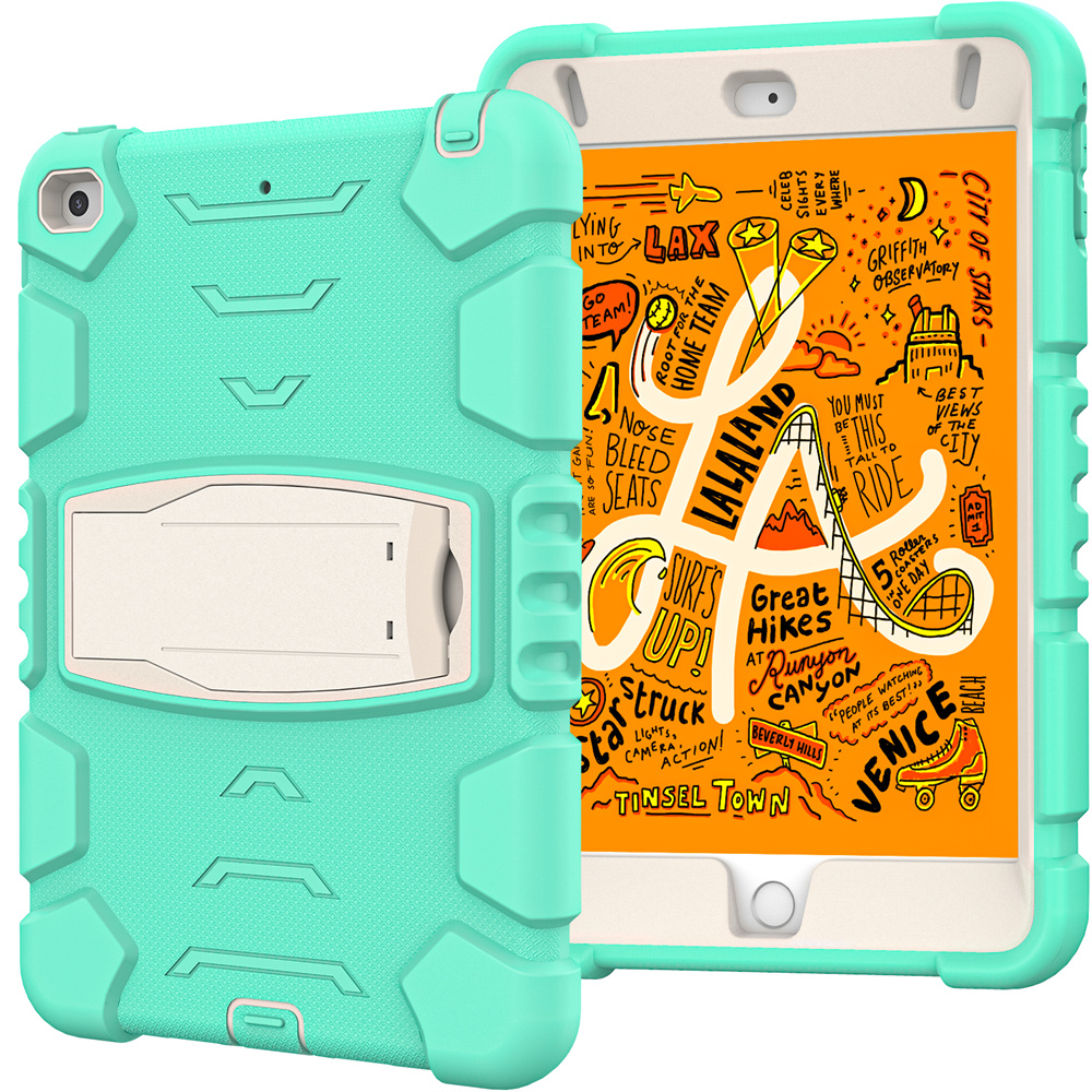Silicone Shockproof Rugged Tablet Case Cover For iPad Mini 5 4 Case With Stand