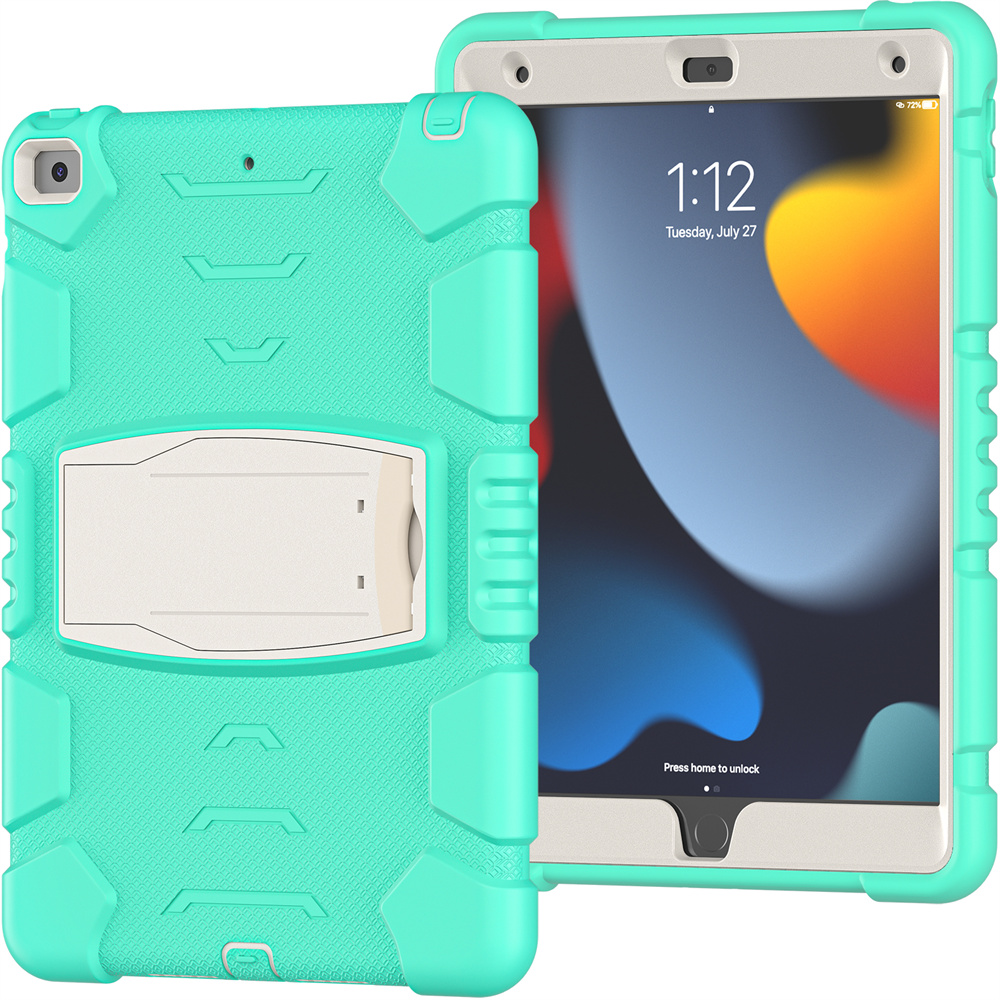 Silicone Shockproof Tablet Back Cover Case For iPad 10.2 inch 9th generation 8th 7th gen Case With Stand