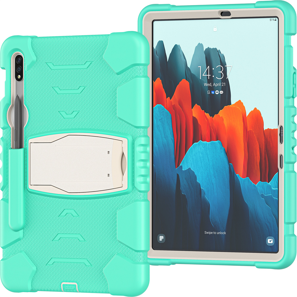 Silicon Stand Tablet Cover Case For Samsung Galaxy Tab S7 t870 Case S8 x700 11 inch Case Cover