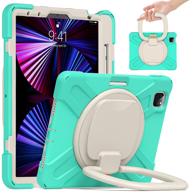 Shockproof tablet case with shoulder strap for ipad Pro 11 2018/2020/2021 kickstand