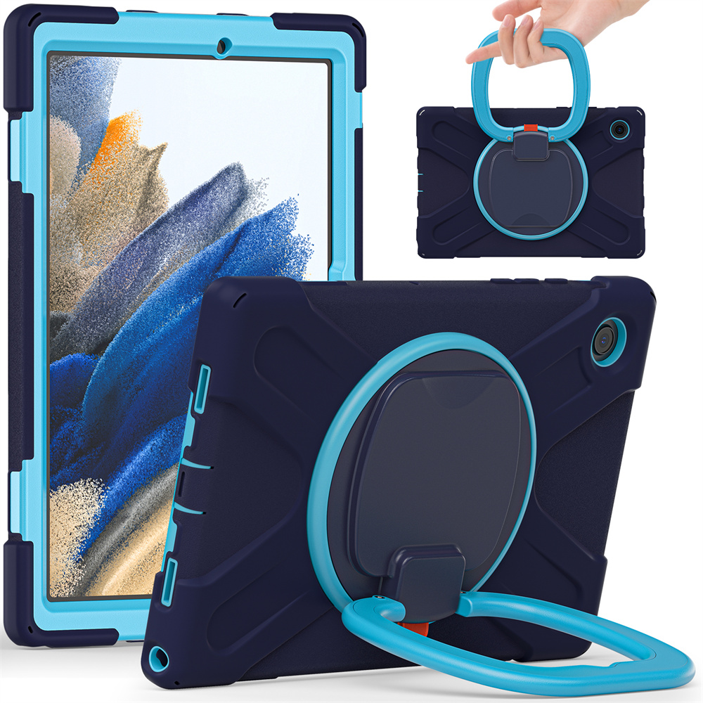 Full Cover Protective Tablet Case For Samsung Galaxy Tab A8 2022 X200 X205 Case With 360 Rotating Kickstand