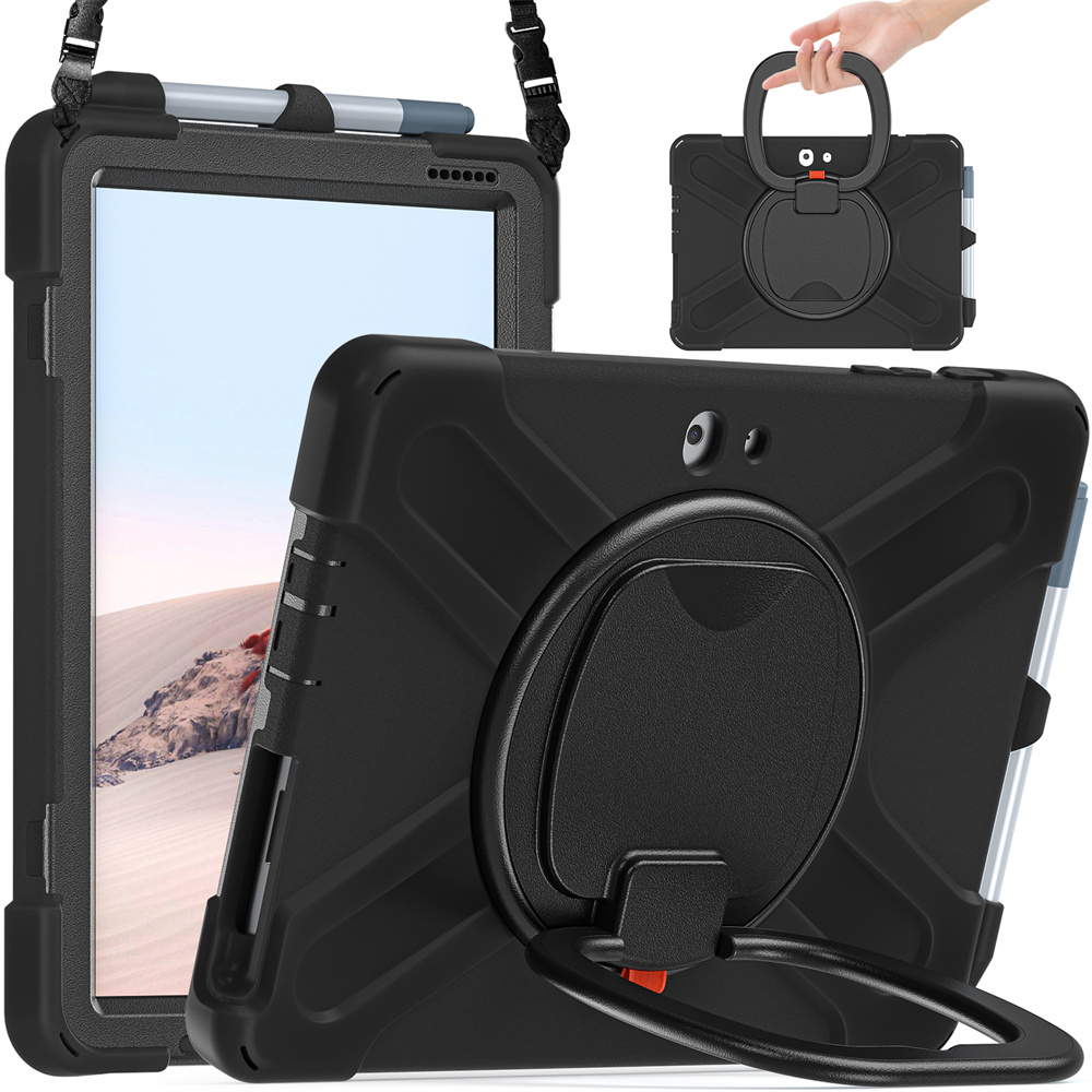 Silicone Shockproof Stand Back Cover Rugged Case For Microsoft Surface Go 2th/3th 10.5 inch Tablet Case