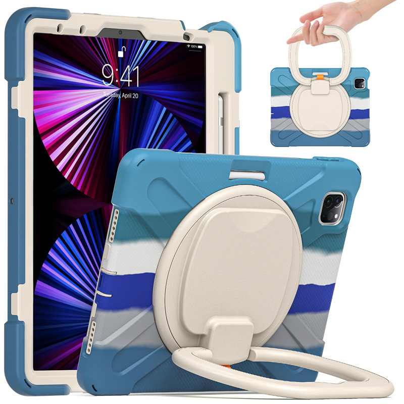Shockproof tablet case with shoulder strap for ipad Pro 11 2018/2020/2021 kickstand