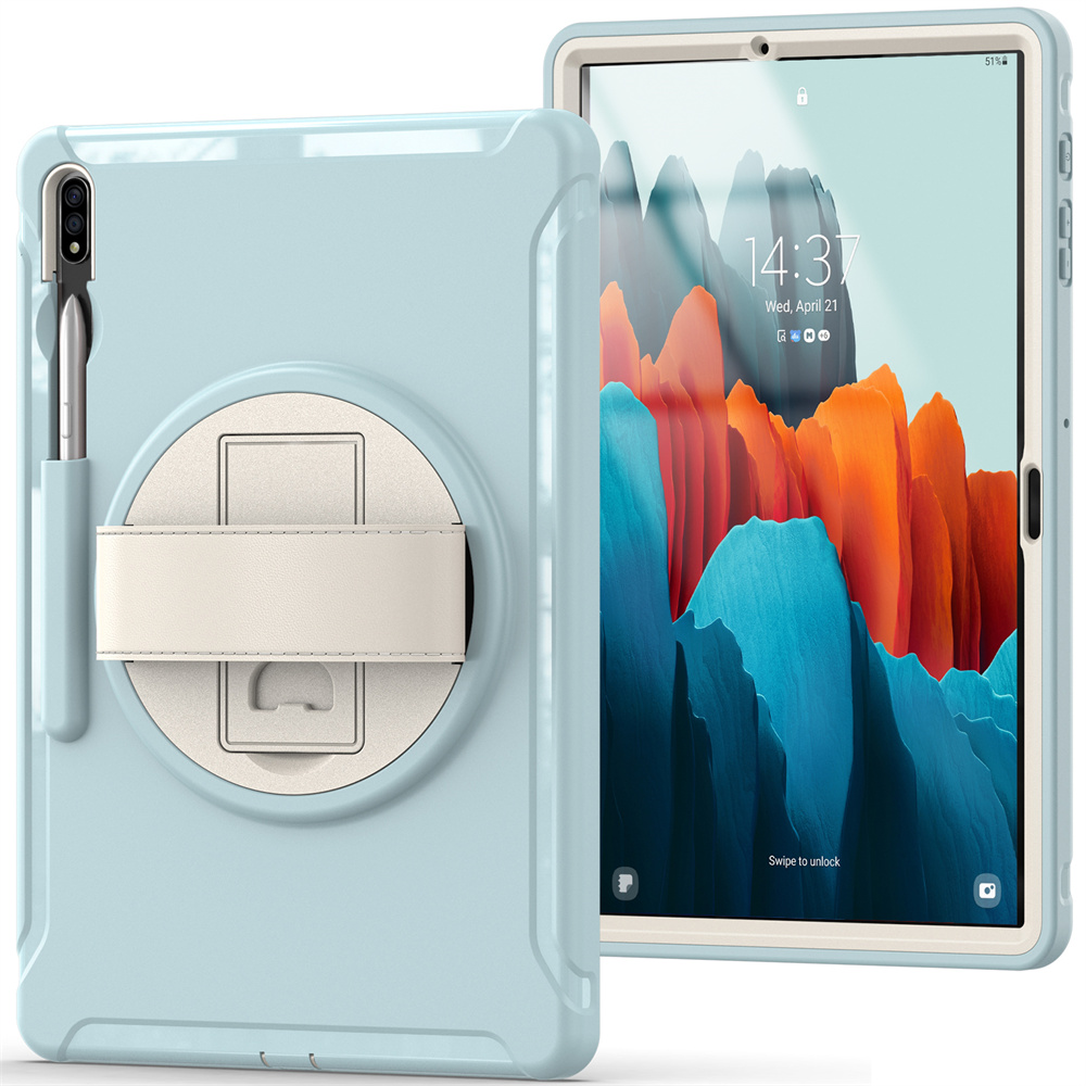 Rugged TPU PC Tablet Back Cover Case Housing For Samsung Galaxy Tab S7 FE 5G 12.4 inch Case Cover