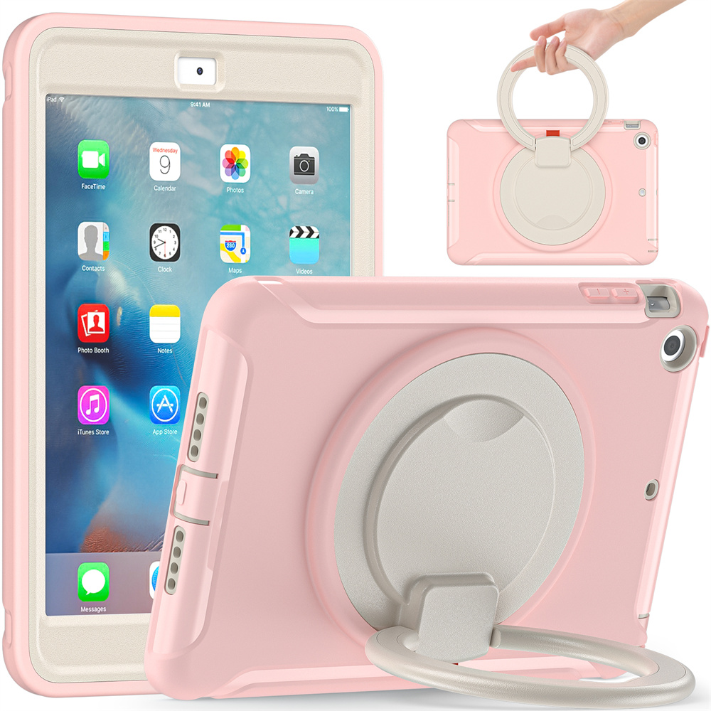 360 Rotating TPU Protective Child Proof Tablet Case Cover For Apple iPad mini 3/2/1 Case