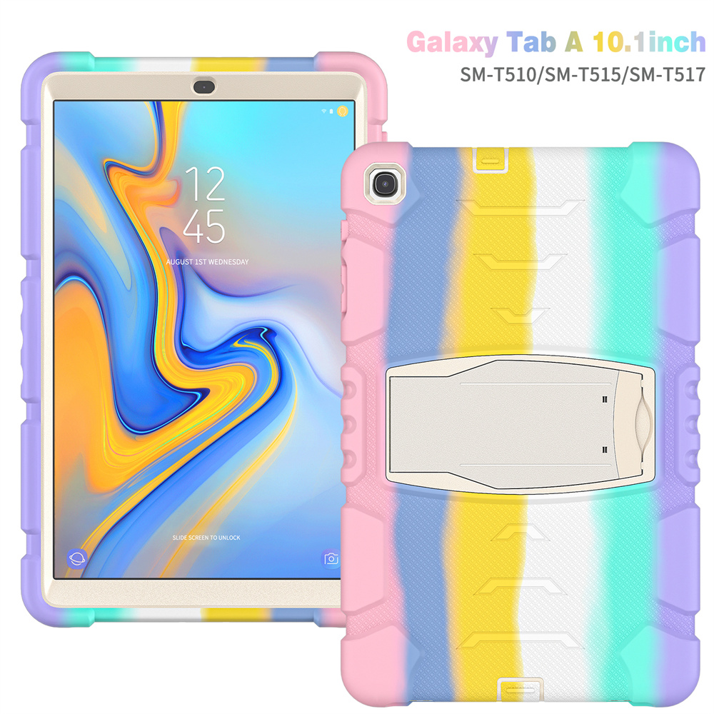 Shock proof Silicone Back Cover Tablet Case For Samsung Galaxy Pad Tab A 2019 10.1 inch t510 t515 Case Cover