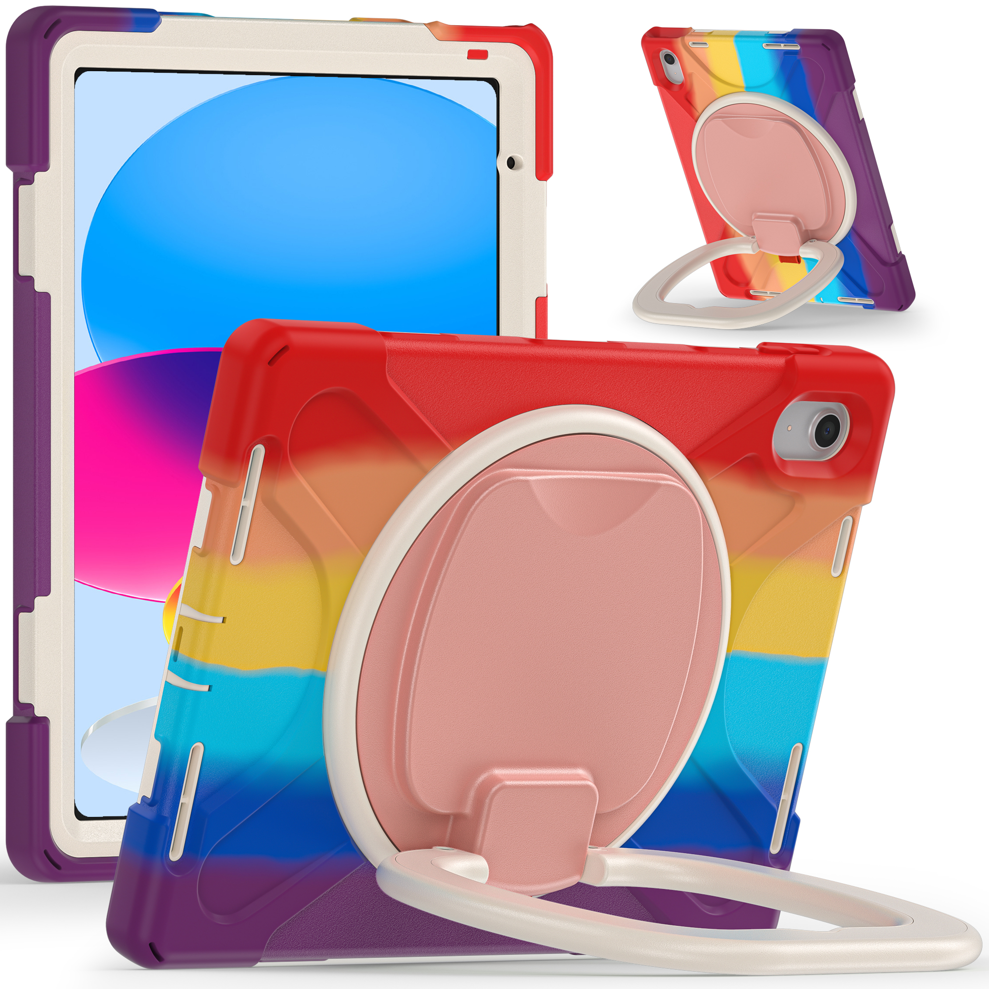 Silicone PC Tablet Covers Case For iPad 10.9 10th Generation Shockproof Anti-drop Case