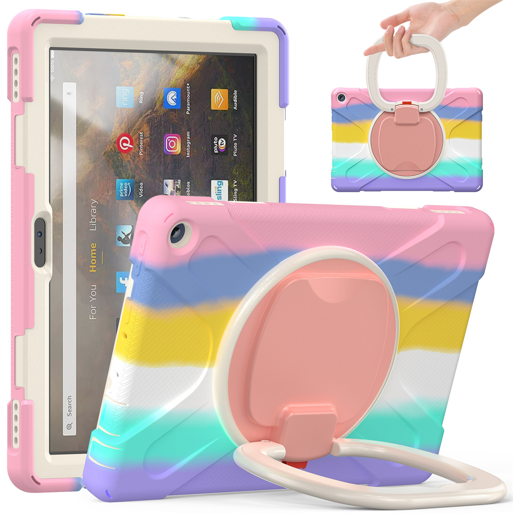Shock proof Kids Friendly Case For Kindle Fire HD 10 2021 11th generation Tab Cover
