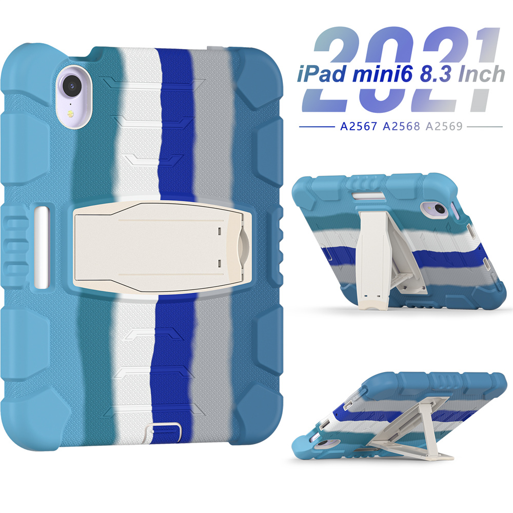3 layer perfect protective shockproof tablet cover case for iPad mini 6 case with pencil holder