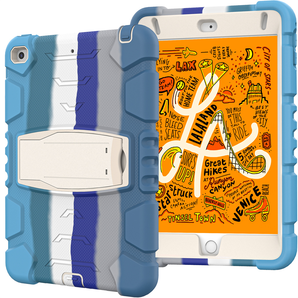 Silicone Shockproof Rugged Tablet Case Cover For iPad Mini 5 4 Case With Stand