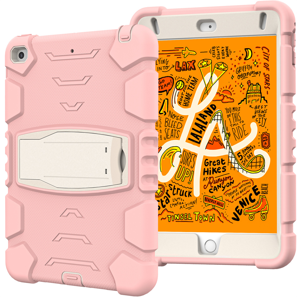 Silicone Shockproof Rugged Tablet Case Cover For iPad Mini 5 4 Case With Stand