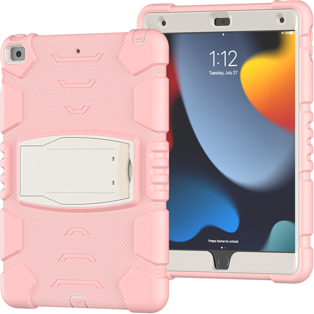 Silicone Shockproof Tablet Back Cover Case For iPad 10.2 inch 9th generation 8th 7th gen Case With Stand