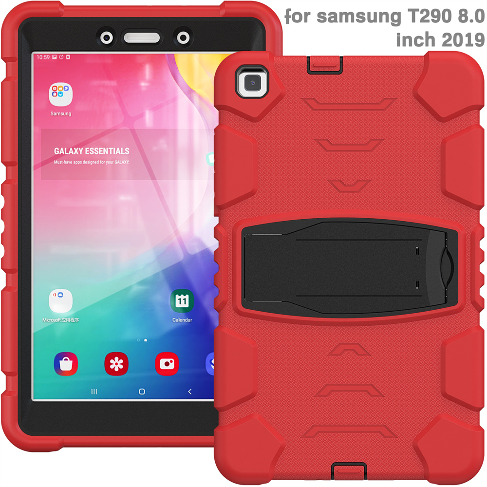 Kickstand Silicone Tablet Protective Case For Samsung Galaxy Tab A 8.0 2019 Case Beautiful Back Cover