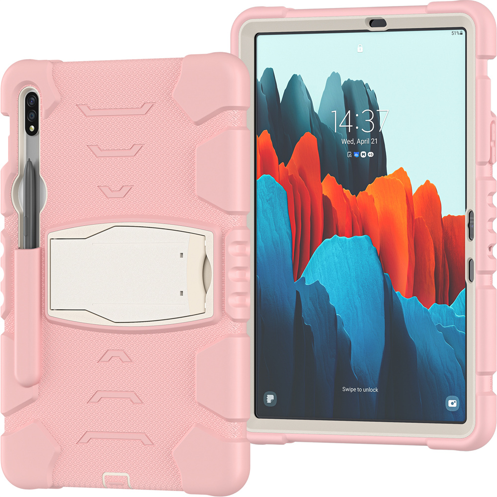 Silicon Stand Tablet Cover Case For Samsung Galaxy Tab S7 t870 Case S8 x700 11 inch Case Cover