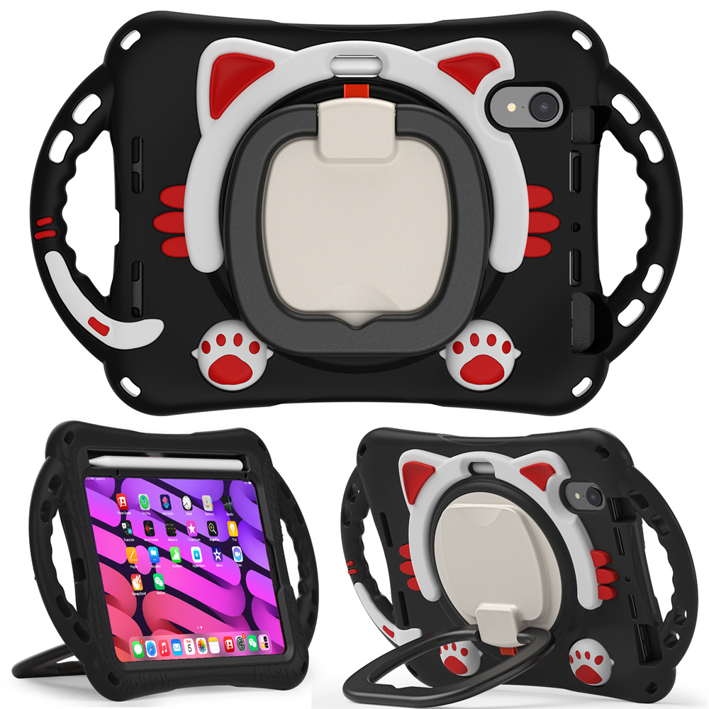 Soft Silicone Shockproof Pink Kids Tablet Accessories Case For iPad Mini 6 Rugged Case