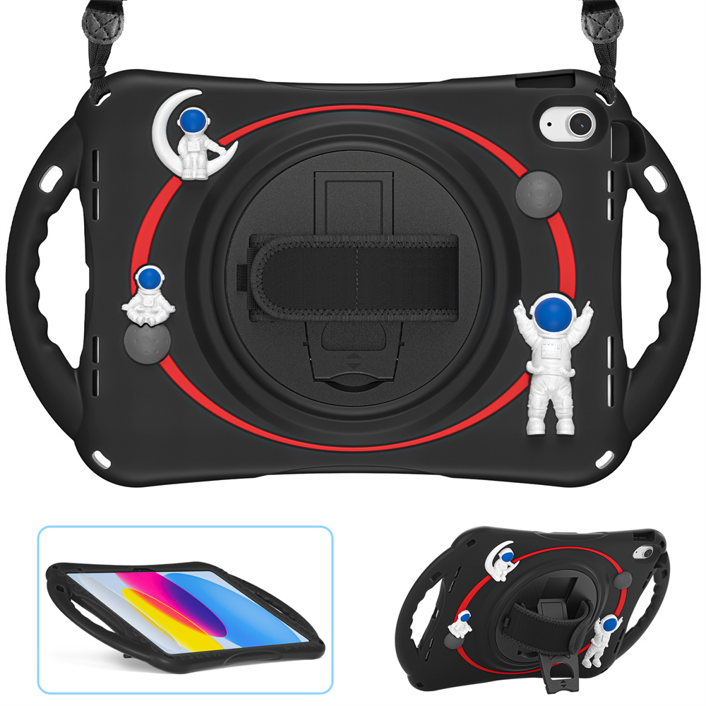 Cute Design Soft Silicone Kids Tablet Cover Case For iPad 10.2 9th 8th 7th Generation Case With Handle